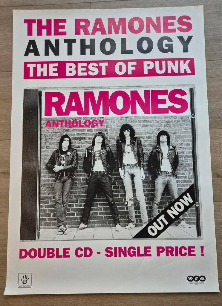 Poster The Ramones Anthology -the best punk- double cd, Ophalen of Verzenden