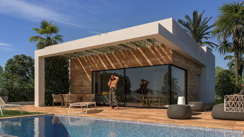 'One level' villas - zwembad en solarium -  in Serena Golf, Spanje, Woonhuis, 3 kamers, Serena Golf