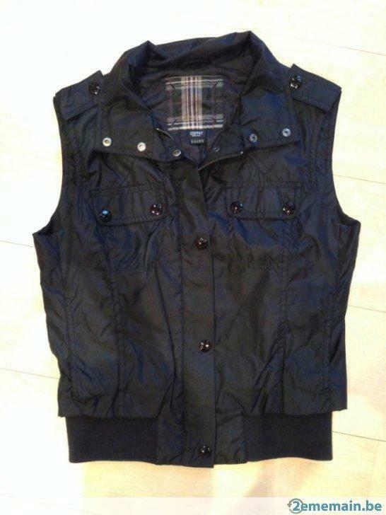 Veste sans manches noire Esprit taille 40, Vêtements | Femmes, Porté