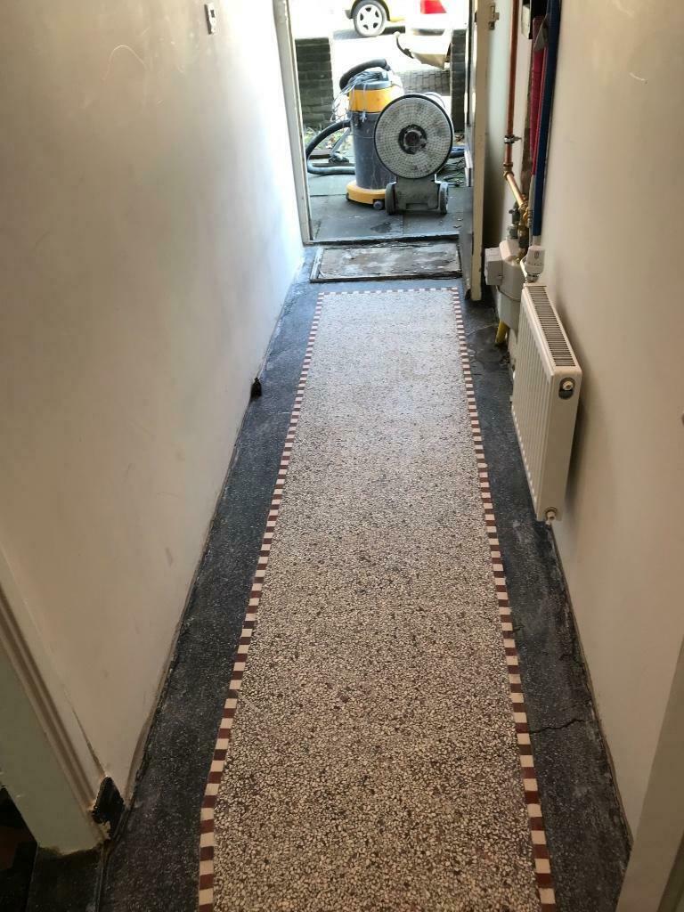 terrazzo vloer polijsten, Ophalen
