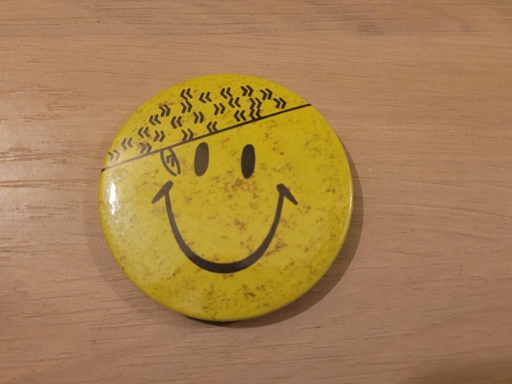 bagde vintage acid New Beat and Acid House, Enlèvement ou Envoi, Comme neuf, Bouton