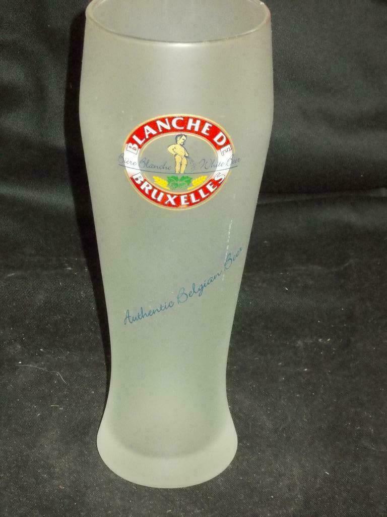 Bierglazen.Blanche De Bruxelles.Manneke Pis. D 38, Ophalen of Verzenden, Zo goed als nieuw, Glas of Glazen, Overige merken