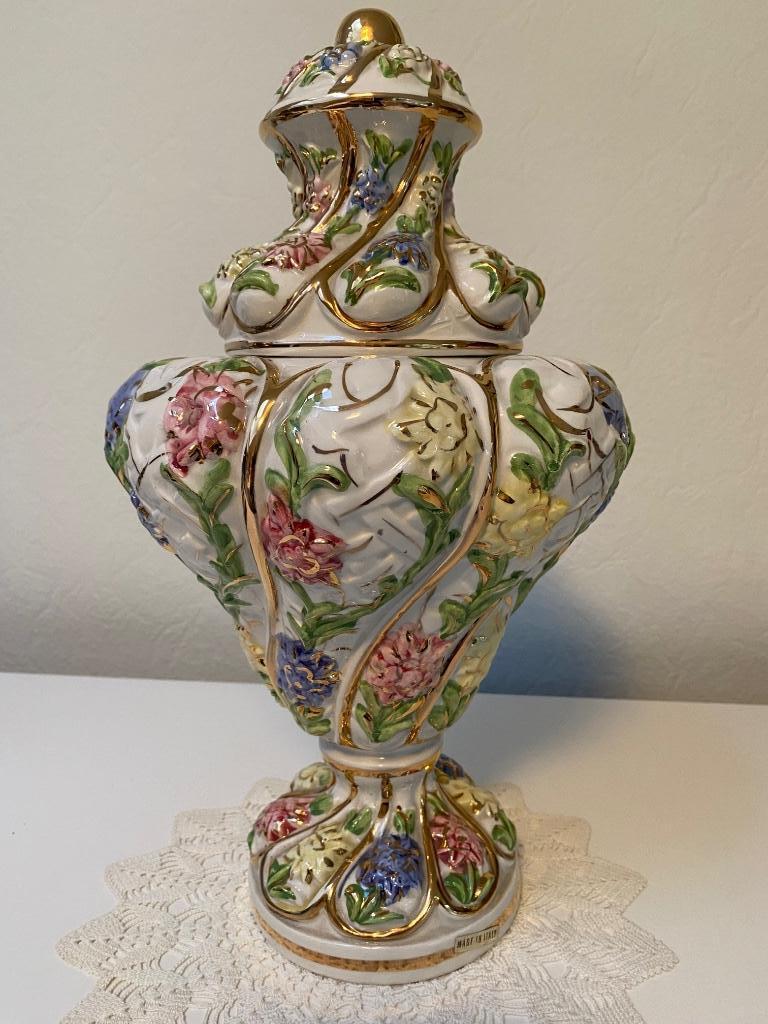 Mooie Italiaanse vaas in keramiek, Antiquités & Art, Enlèvement