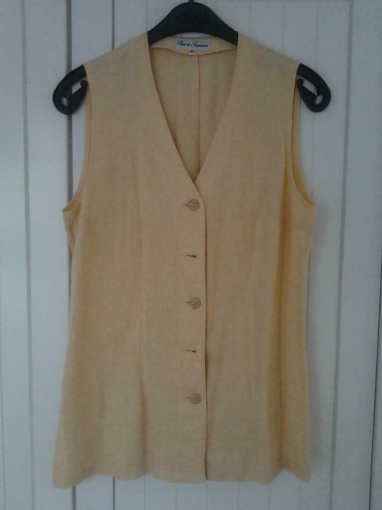 ensemble tailleur 3 pièces jaune femme taille 38-40, Taille 38/40 (M), Porté, Costume ou Complet, Jaune
