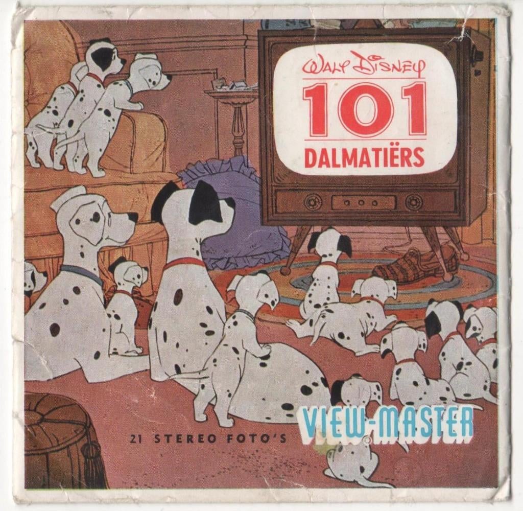 View-master 101 Dalmatiërs - B 532 NL en FR, Antiek en Kunst, Ophalen of Verzenden