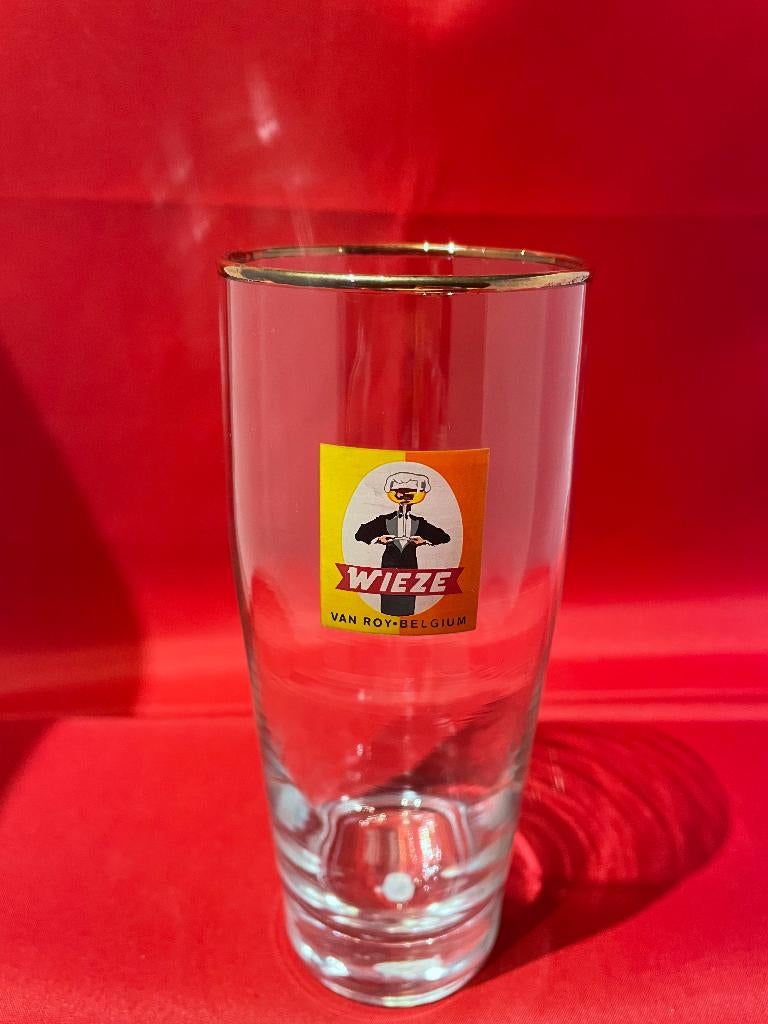 bierglas Wieze Van Roy, Verzamelen, Ophalen of Verzenden, Gebruikt, Bierglas