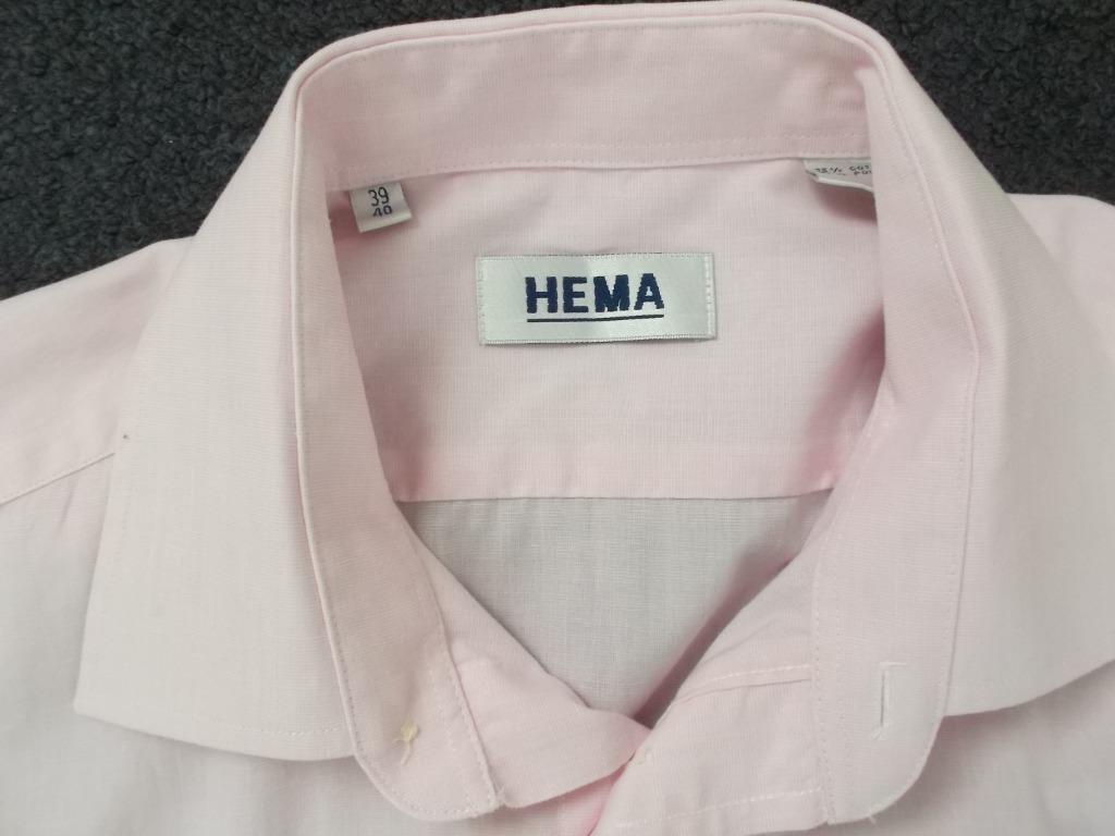 Hema overhemd roze mt. 39/40 nieuw, nooit gedragen, Hema, Nieuw, Roze, Halswijdte 39/40 (M)