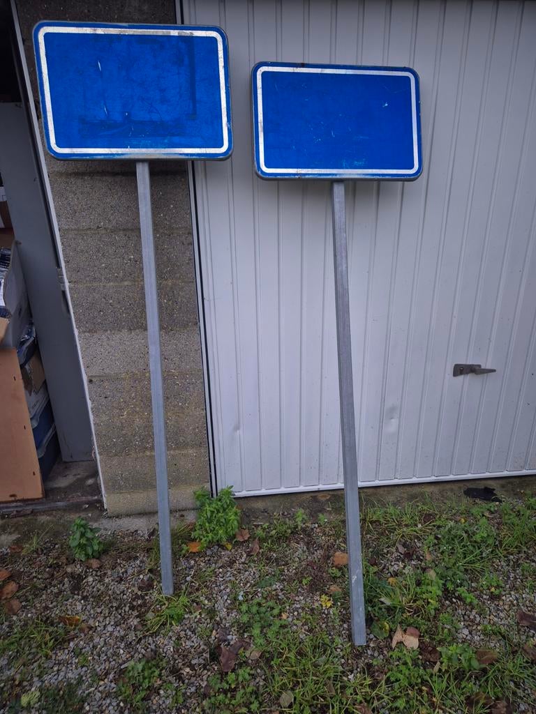 Verkeersborden zonder opschrift, Doe-het-zelf en Bouw, Overige Doe-Het-Zelf en Bouw, Ophalen, Gebruikt
