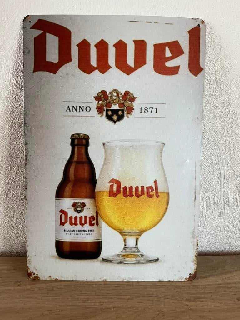 Plaque metallique duvel, Collections, Enlèvement ou Envoi, Comme neuf, Duvel