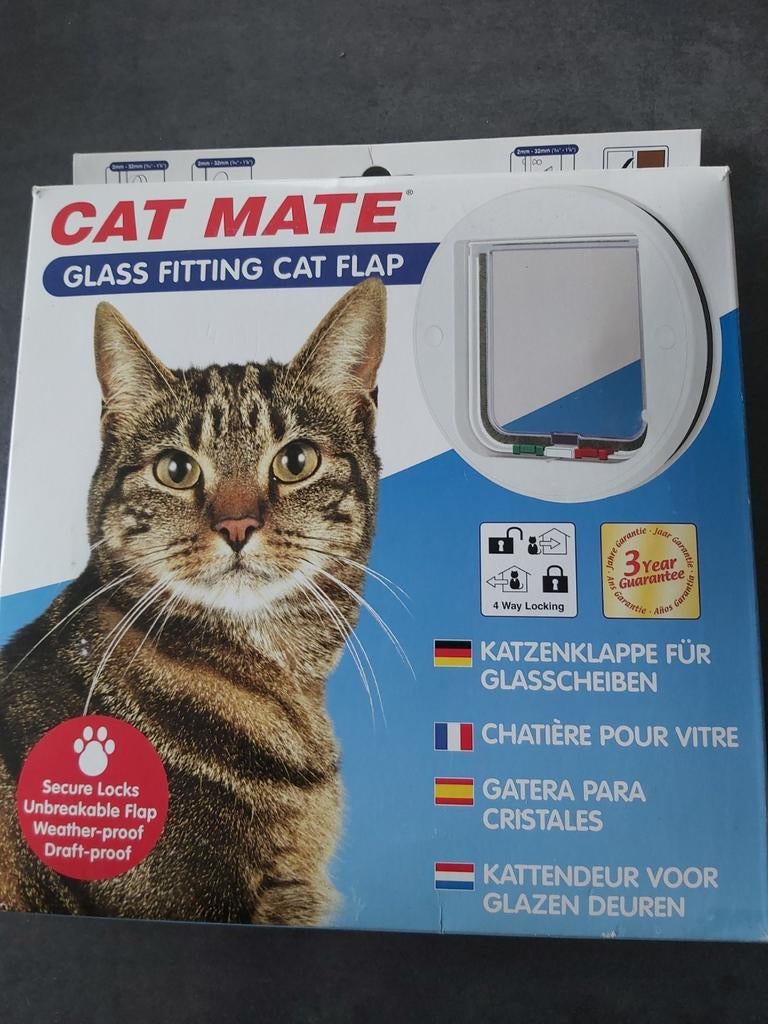 Kattenluik voor glazen deur/ raam, Dieren en Toebehoren, Katten-accessoires, Ophalen, Zo goed als nieuw