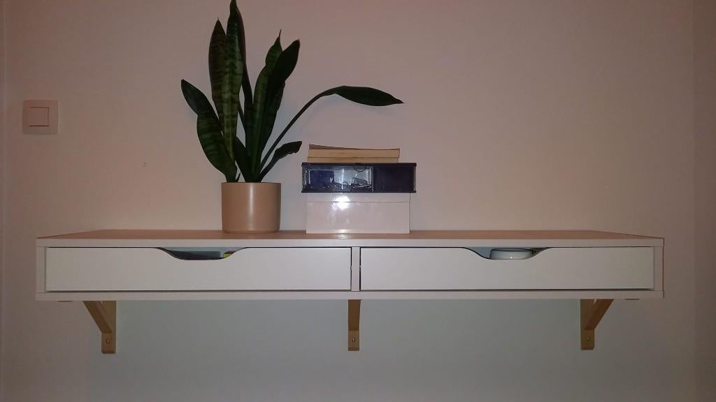 EKBY ALEX ikea shelf with drawers, Ophalen, 100 tot 150 cm, 1 of 2 laden, Overige materialen