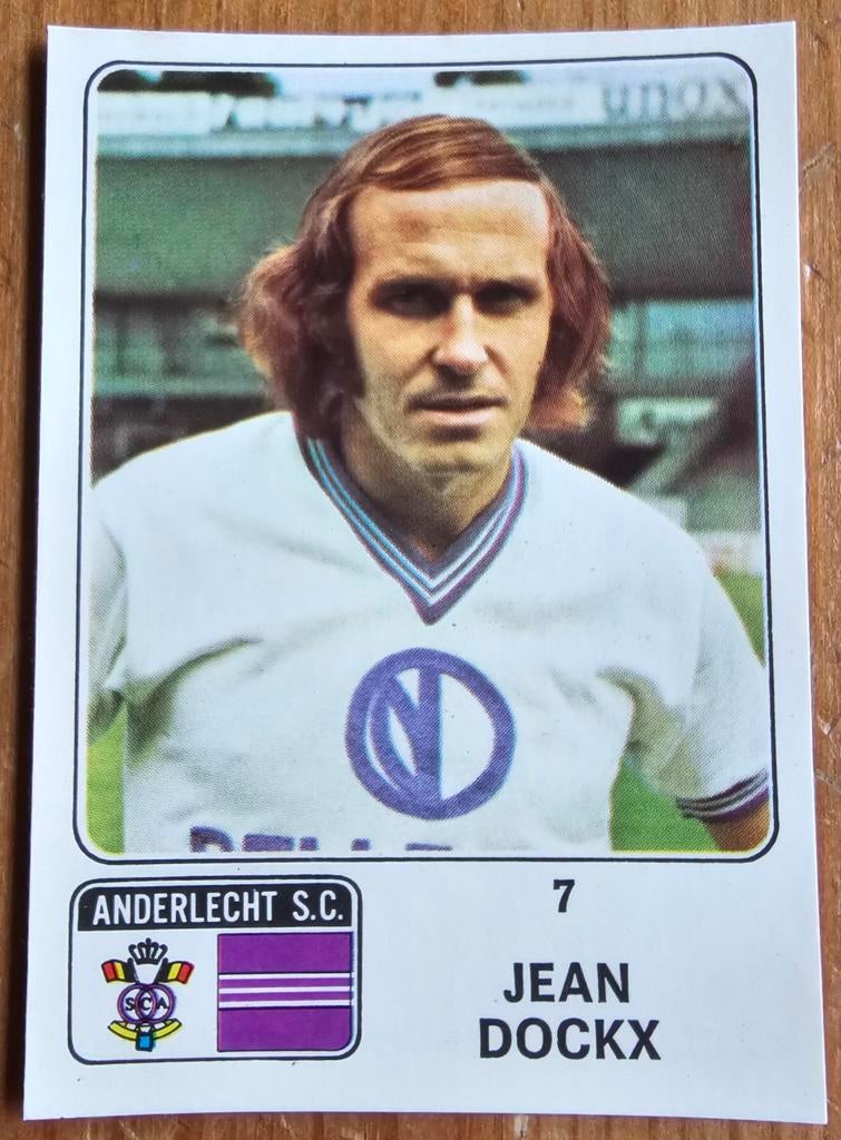 Panini Football 73-74 nr 7 Jean Dockx Anderlecht ongebruikt!, Verzenden, Zo goed als nieuw, Sticker