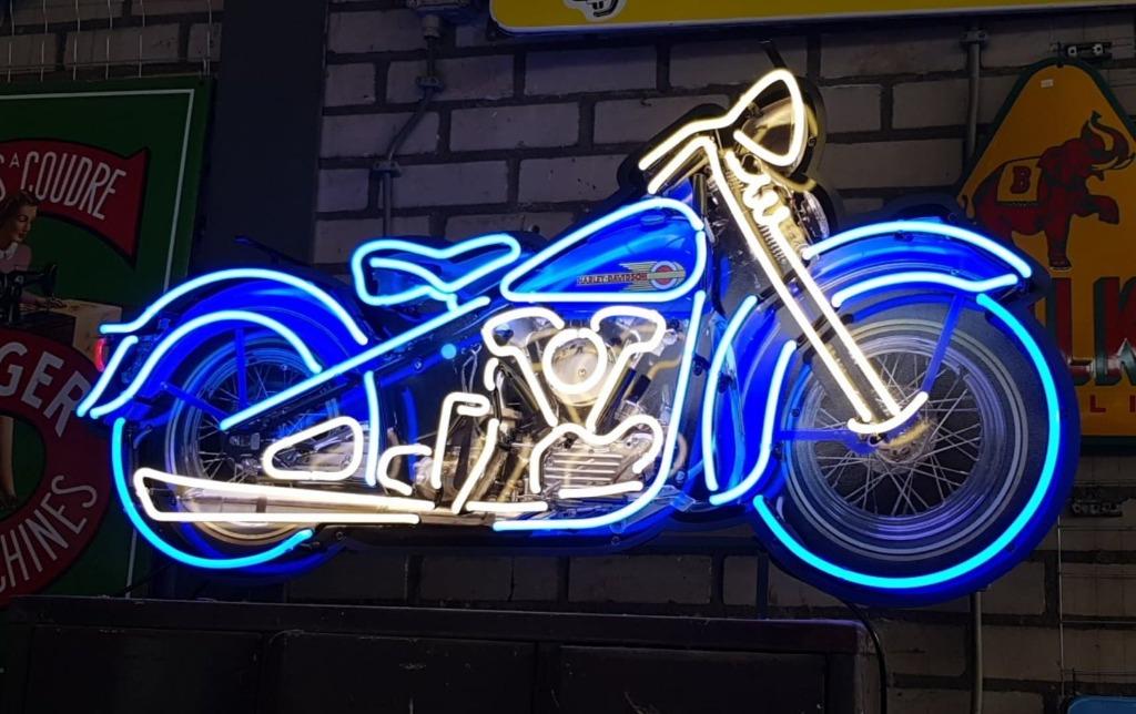 Grote motor decoratie neon verlichting mancave garage lamp, Verzamelen, Merken en Reclamevoorwerpen, Nieuw, Lichtbak of (neon) lamp
