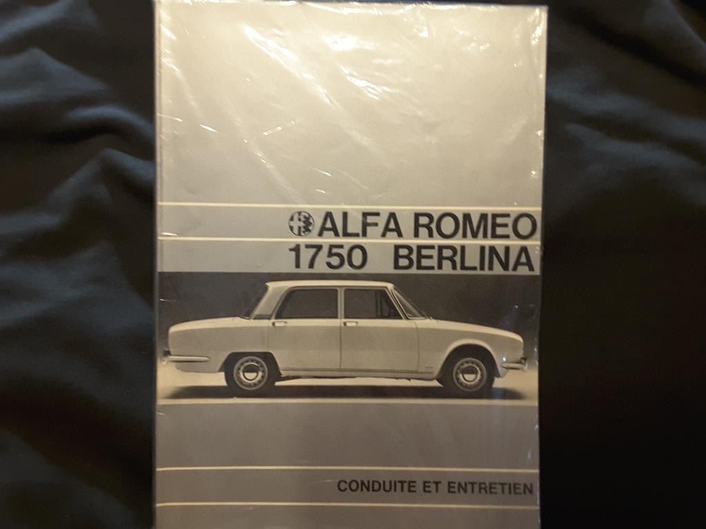 Conduite et entretien, Alfa Romeo 1750 berlina, 1968., Enlèvement ou Envoi
