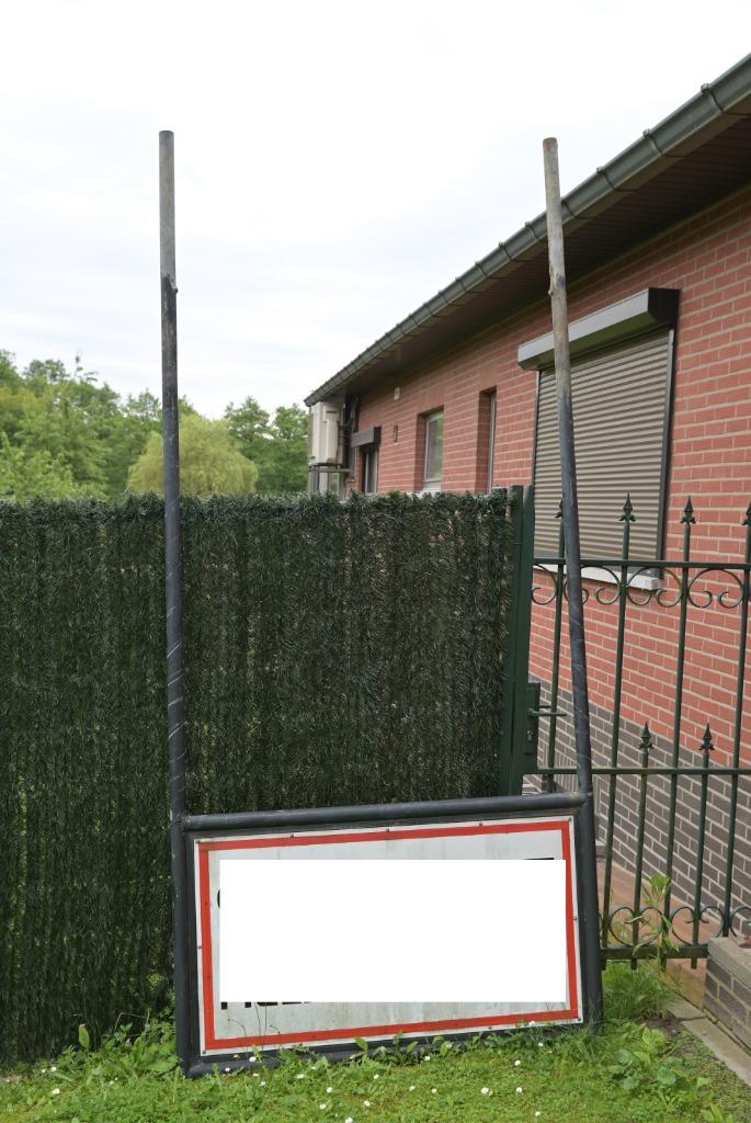 reclame plaat, Ophalen, Gebruikt