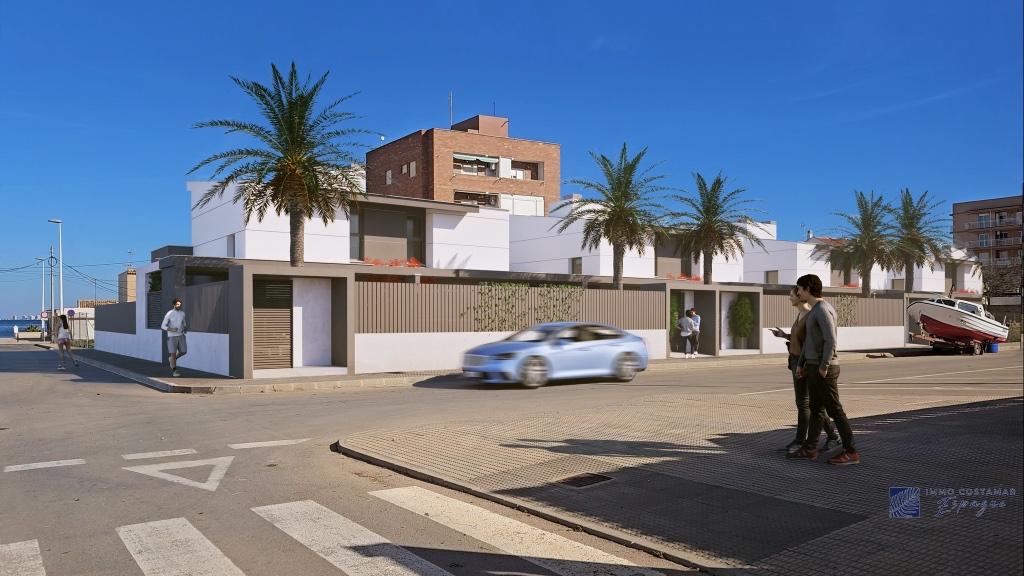 villa bord de mer a vendre en espagne, Immo, Village, Maison d'habitation, 3 pièces, Murcia