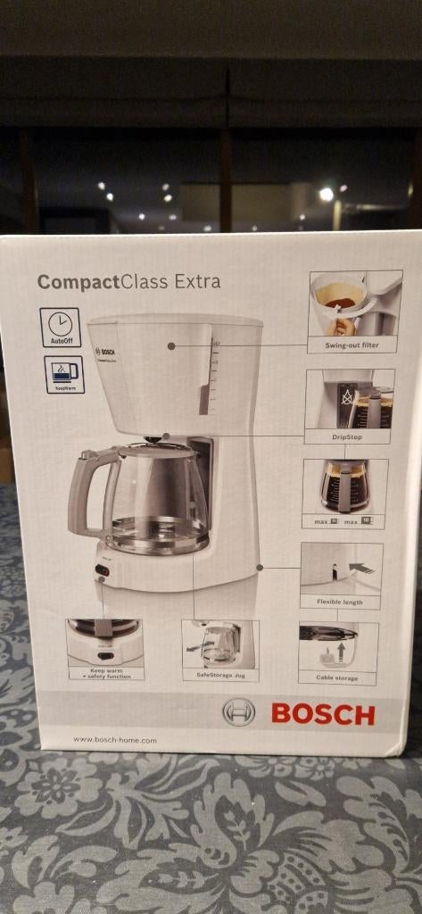 nouvelle cafetière Bosch, Café moulu, Neuf, 4 à 10 tasses, Enlèvement