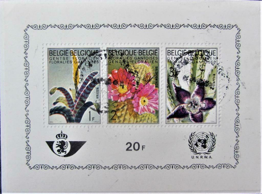 POSTZEGELS BELGIË- GENTSE FLORALIËN  BL 38 (GESTEMPELD), Enlèvement ou Envoi, Affranchi, Animal et Nature