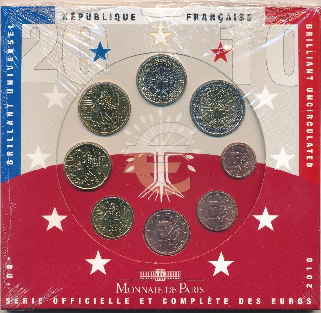 pieces euros, Ophalen of Verzenden, Frankrijk, Setje