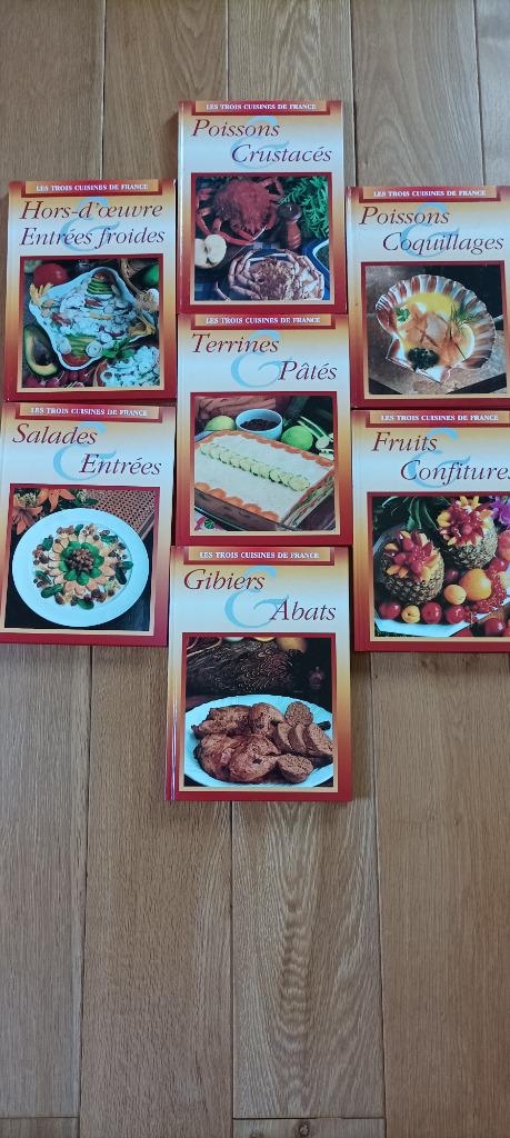 7 livres "Les 3 cuisines de France" - comme NEUFS, Boeken, Ophalen of Verzenden, Zo goed als nieuw, Frankrijk