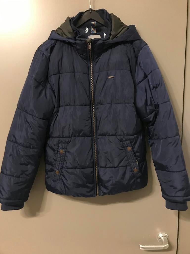 Winter/Ski jas JBC Jongens donker blauw maat 152/12jaar, JBC, Ophalen of Verzenden, Zo goed als nieuw, Jongen