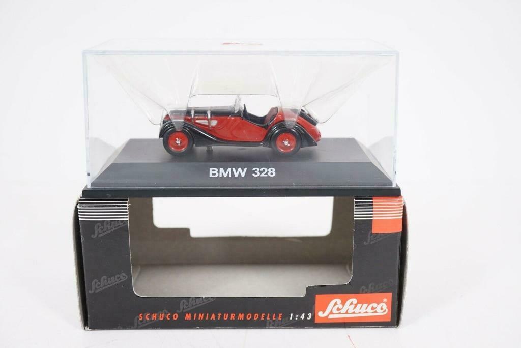 1:43 Schuco 02183 BMW 328 roadster rood-zwart, Ophalen of Verzenden, Zo goed als nieuw, Auto, Schuco