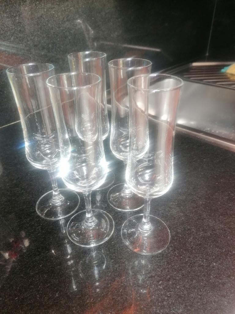 5 champagneglazen luminarc, Verzamelen, Ophalen of Verzenden, Zo goed als nieuw, Overige typen