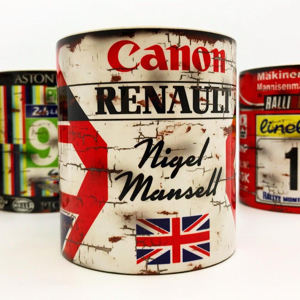 Nigel Mansell Helmet mok Vintage olie F1 Autosport NIEUW, Ophalen of Verzenden, Nieuw, Formule 1