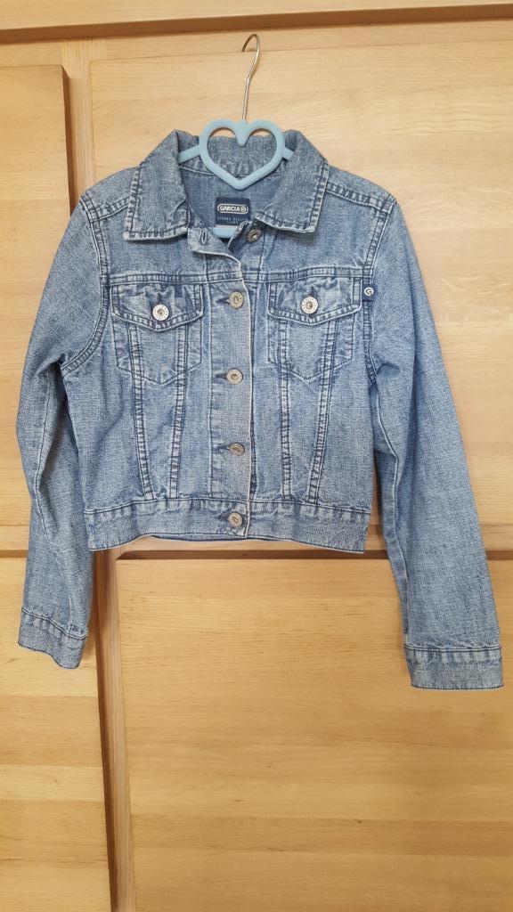 Jeansjas van Garcia jeans in maat 128, Kinderen en Baby's, Kinderkleding | Maat 128, Meisje, Garcia Jeans, Ophalen of Verzenden