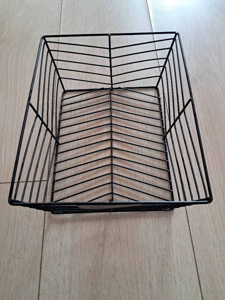 Corbeille, Huis en Inrichting, Minder dan 50 cm, Zwart, Ophalen of Verzenden, Zo goed als nieuw
