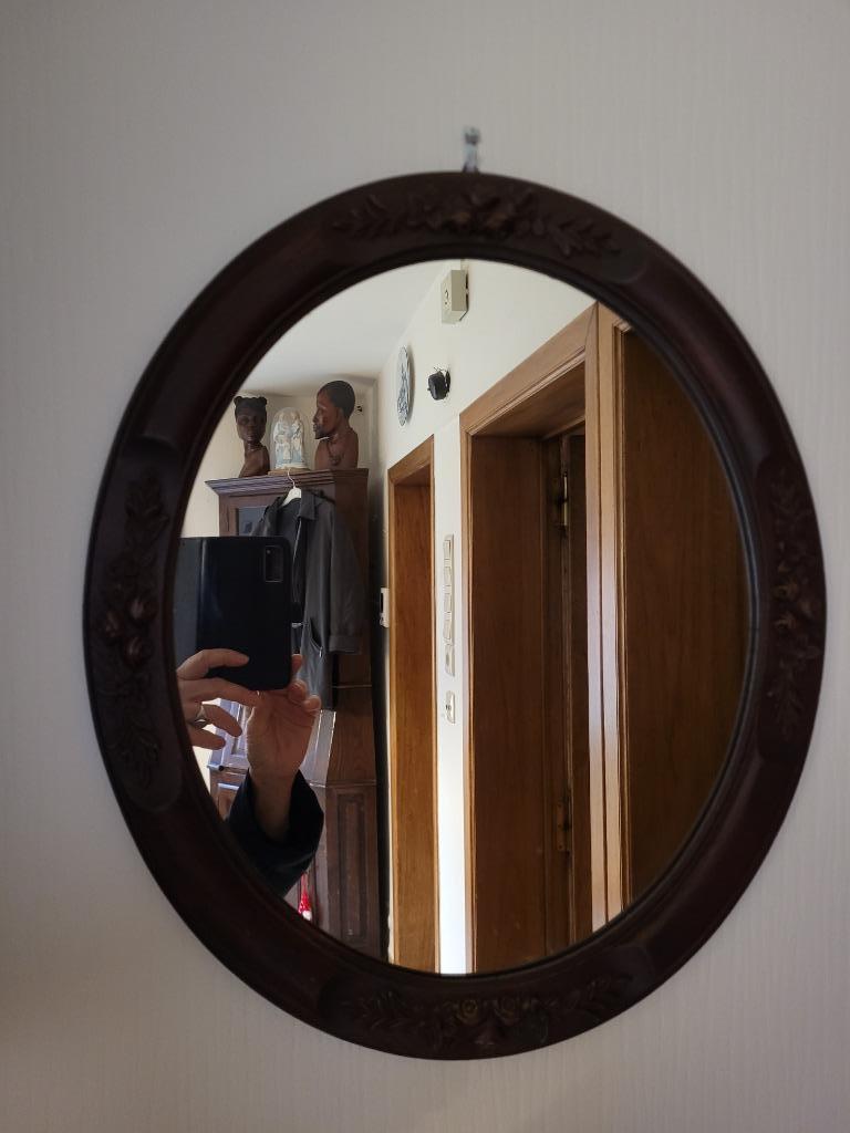 ovale kader met spiegel, Ophalen, Ovaal