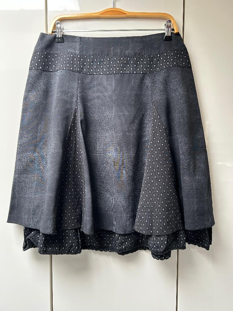 Jupe doublée grise Promod - Taille 42 *, Taille 42/44 (L), Gris, Enlèvement ou Envoi, Promod