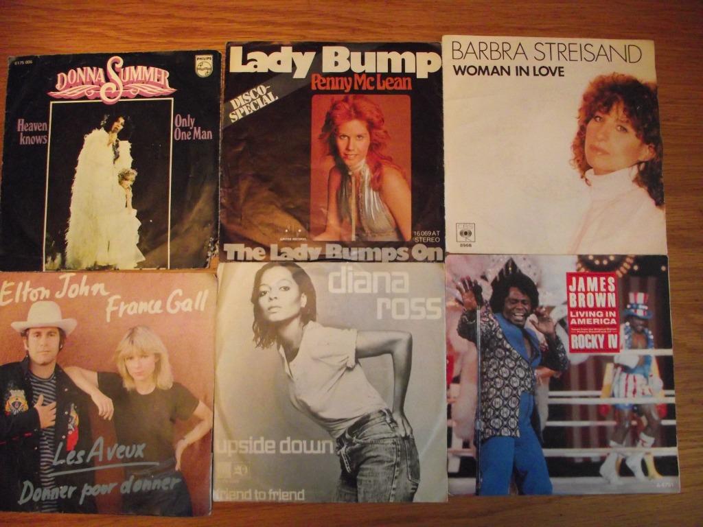 disques 45 T, première main et production ,au choix, Enlèvement ou Envoi, Utilisé, Artiste, Populaire