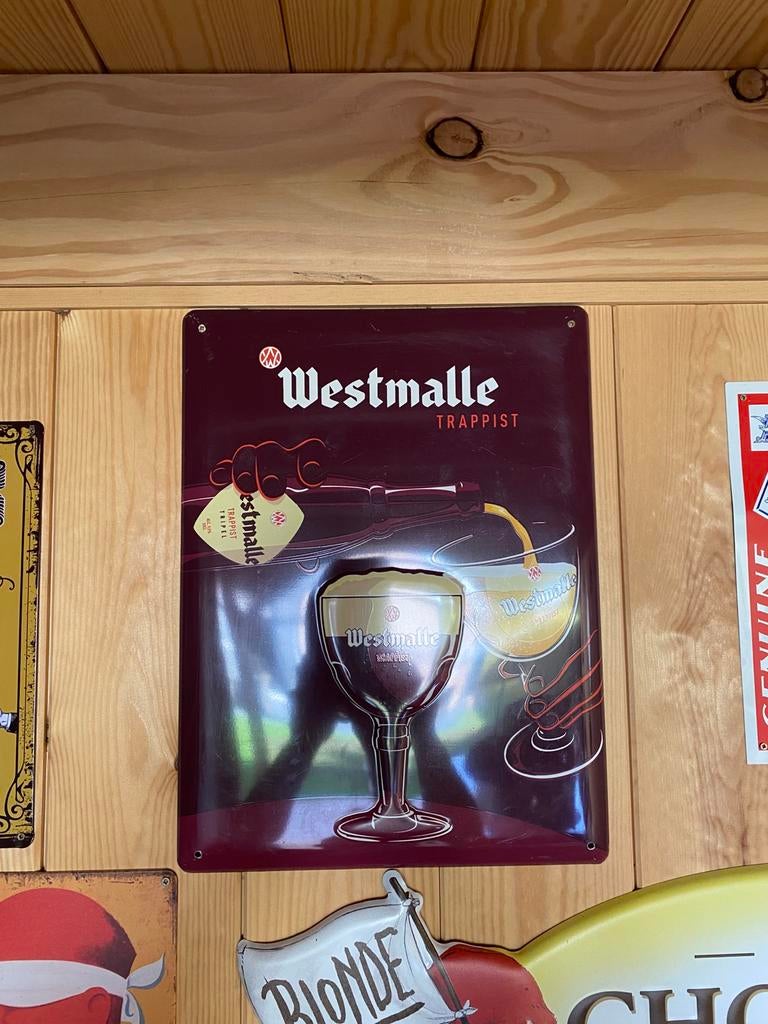 Reclamebord Westmalle trappist, Verzamelen, Ophalen of Verzenden, Zo goed als nieuw