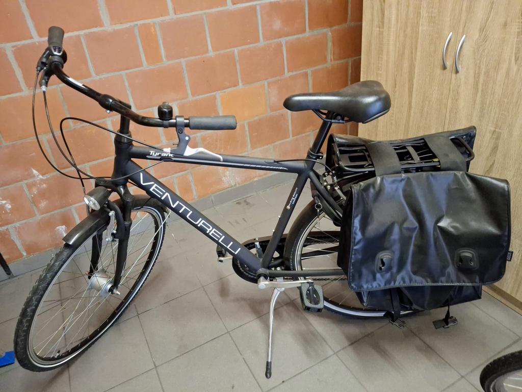 Nieuwe herenfiets met fietszakken, Fietsen en Brommers, Ophalen of Verzenden, Zo goed als nieuw, Overige merken, Versnellingen