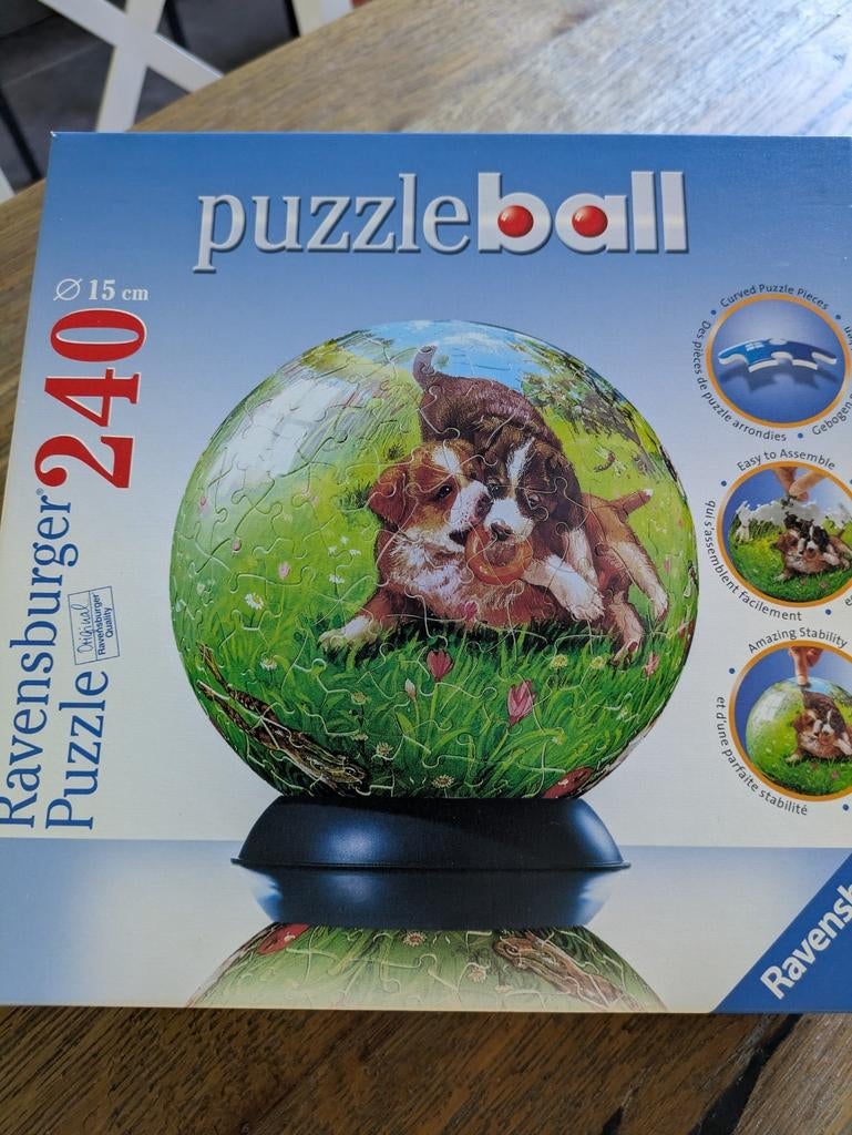Puzzel bal honden Ravensburger (240 stuks), Enlèvement ou Envoi, Plus de 50 pièces, Utilisé, 6 ans ou plus