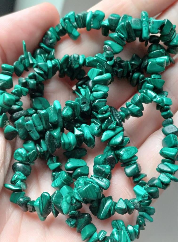 Collier, collier en malachite, Enlèvement ou Envoi, Comme neuf