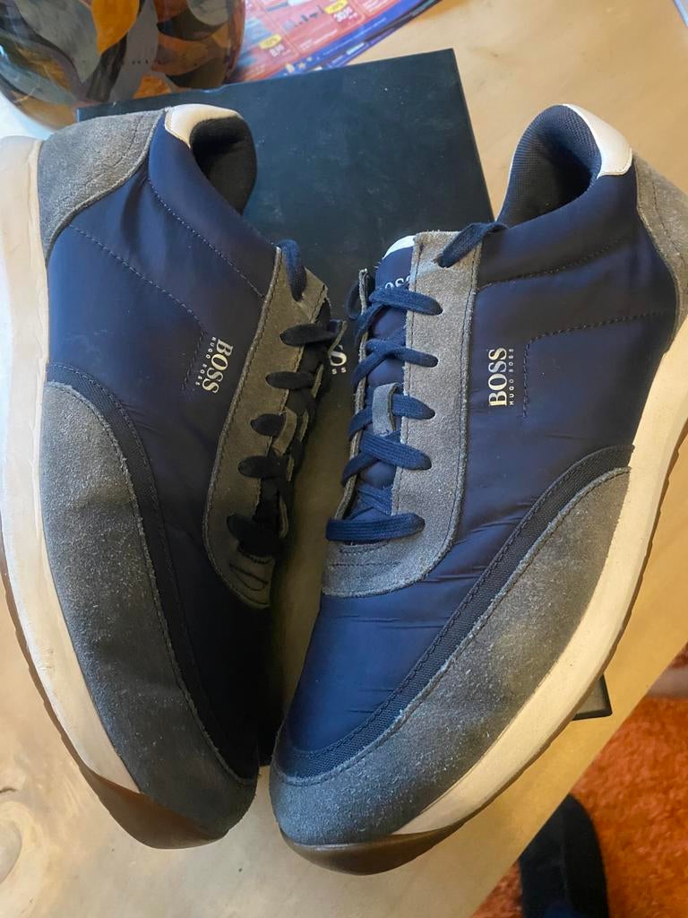 Boss hugo boss heren sneakers schoenen, Kleding | Heren, Schoenen, Zo goed als nieuw, Sneakers, Blauw, Verzenden