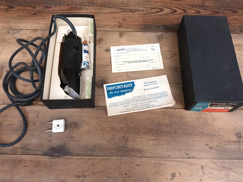 Tondeuse à cheveux Vintage Oster modèle 94, Enlèvement ou Envoi