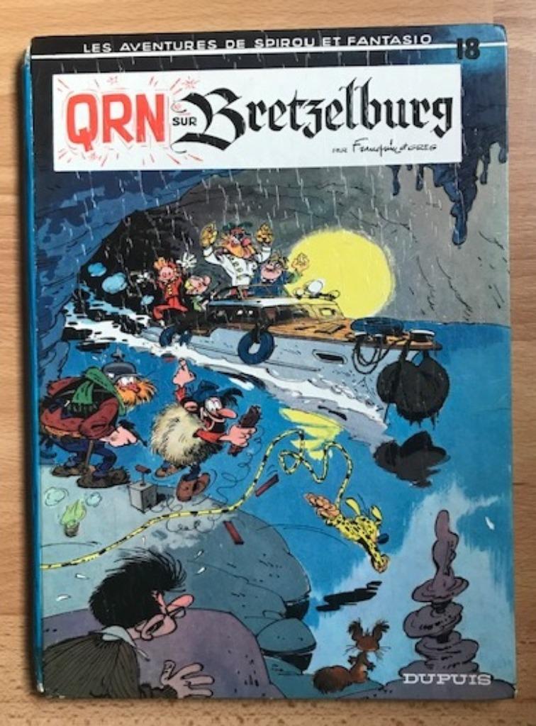 SPIROU 18 — QRN SUR BRETZELBURG (1ÈRE ÉDITION) FRANQUIN, Enlèvement ou Envoi, Une BD, Utilisé, Franquin en Greg