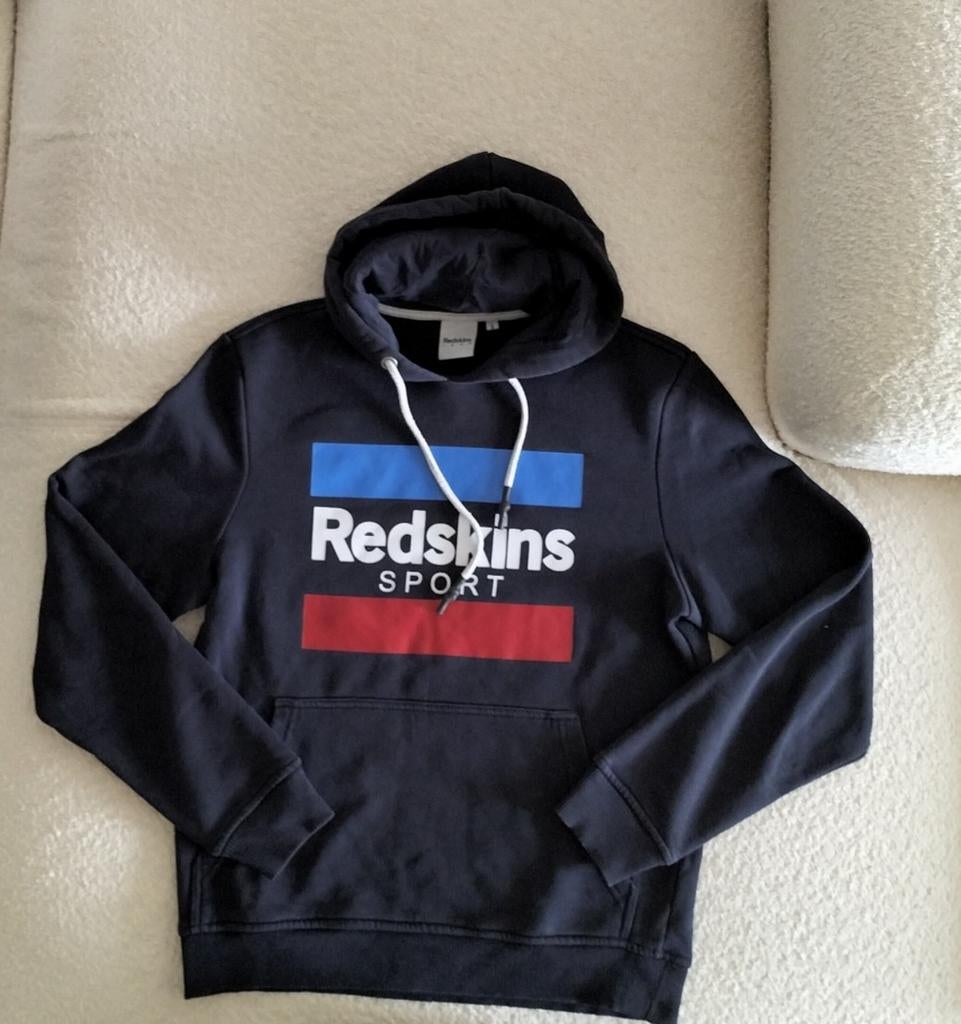 pull taille S véritable Redskins comme neuf, Enlèvement ou Envoi, Taille 46 (S) ou plus petite, Bleu, Redskins