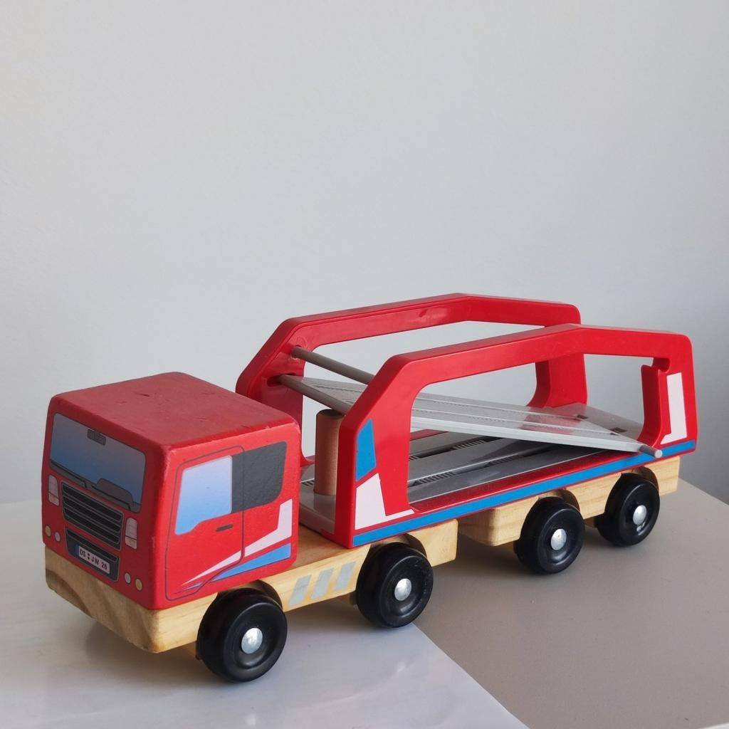 Camion miniature porte voiture en bois pour enfants, Envoi