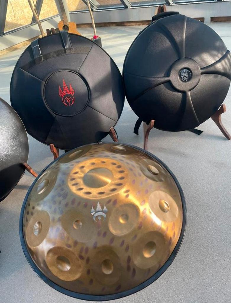 12 noten handpan d mineur 440hz incl hardcase, Muziek en Instrumenten, Percussie, Ophalen of Verzenden, Nieuw