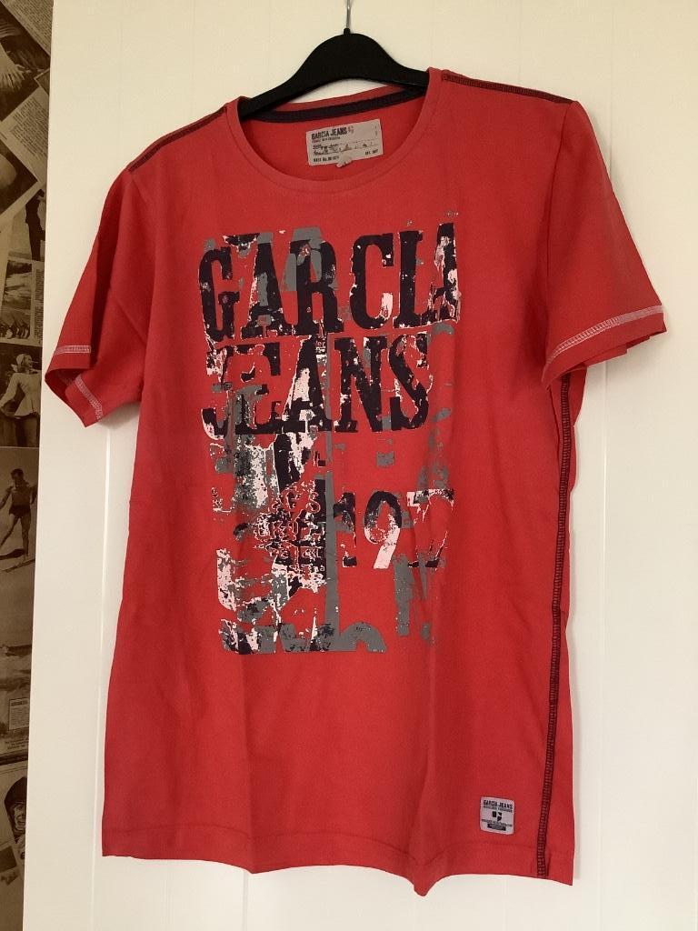 T-shirt manches courtes couleur corail Garcia taille 16 ans, Garçon, Enlèvement ou Envoi, Autres types, Utilisé
