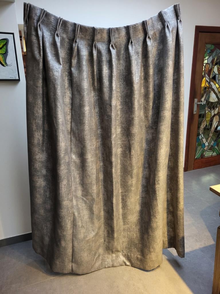 Gordijnen verduisterend, Gris, Enlèvement ou Envoi, 150 à 200 cm, Utilisé