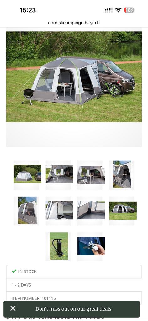Tente de bus Isola Air DWT, Enlèvement, Neuf, Jusqu'à 4