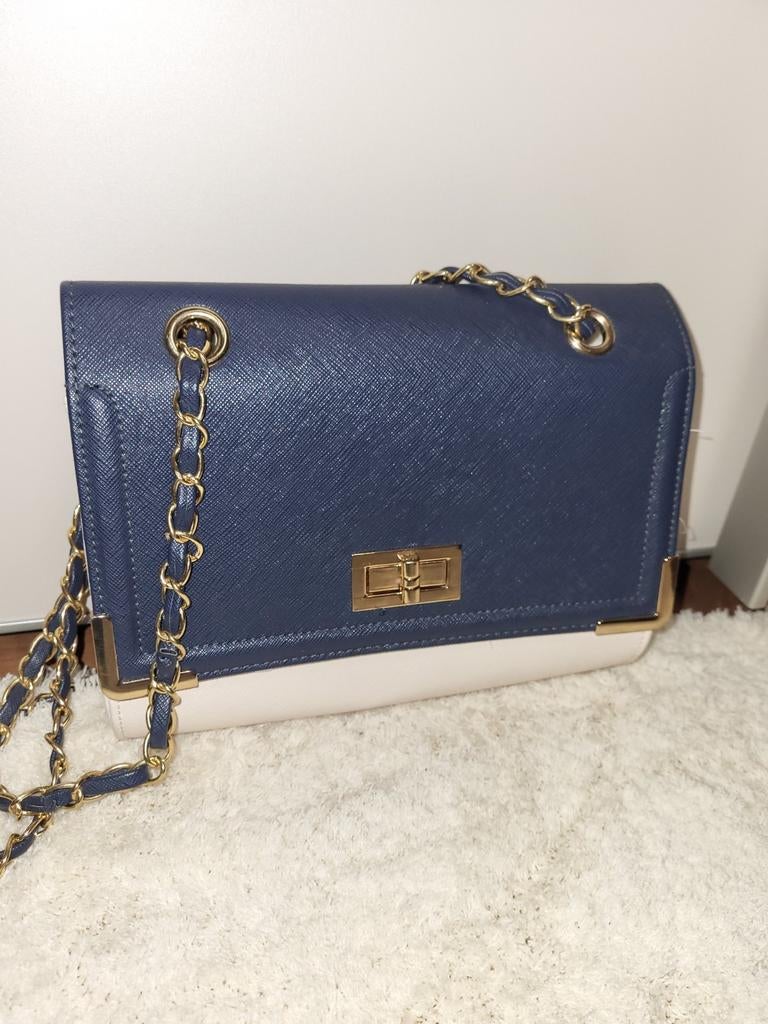Heel Elegant Donkerblauwe Handtas / Clutch, Ophalen of Verzenden, Nieuw