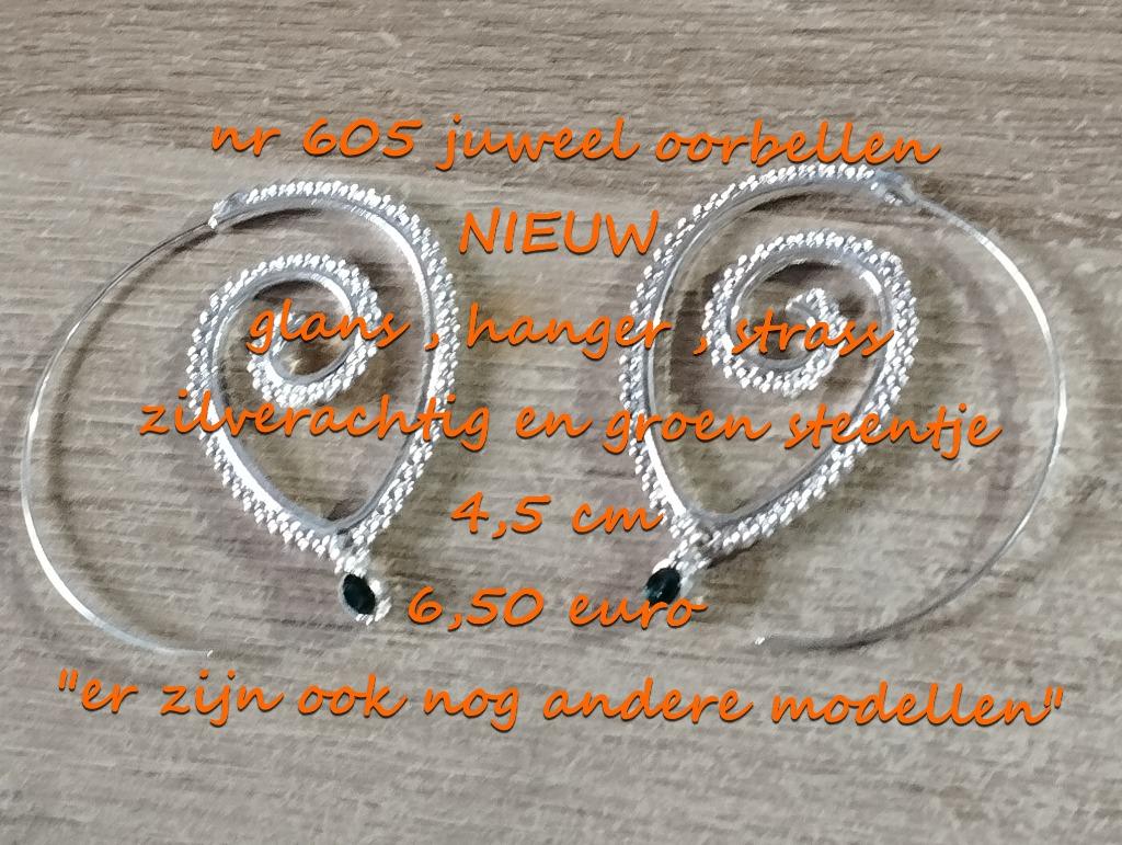 605. Juweel : oorbellen , NIEUW ,  verzending inbegrepen, Handtassen en Accessoires, Oorbellen, Overige materialen, Hangers, Verzenden