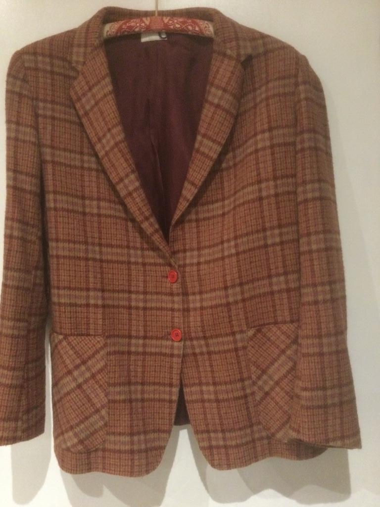 Jas  geruit  - veste carreaux WINTER HIVER   vintage 44 46, Enrico, Enlèvement ou Envoi, Comme neuf, Veste ou Manteau