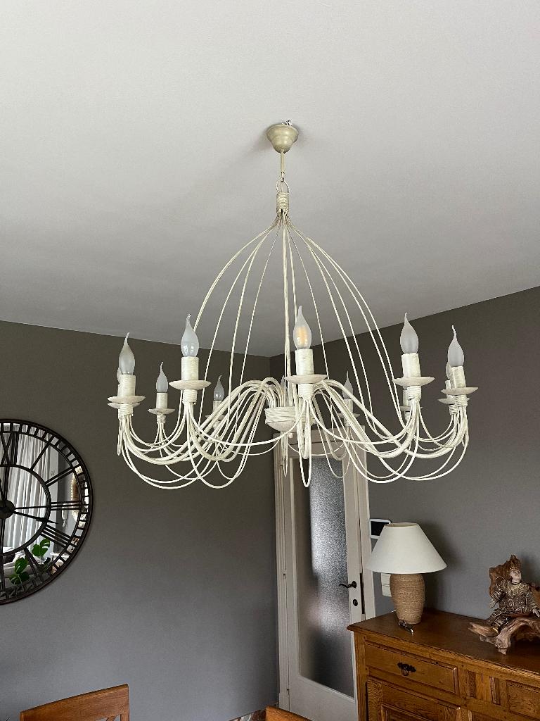Lustre luminaire, Ancien, 75 cm ou plus, Comme neuf, Enlèvement